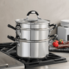Tramontina Stainless Steel 3 Quart Steamer & Double-Boiler, 4 Piece EasyOptionXY LLC