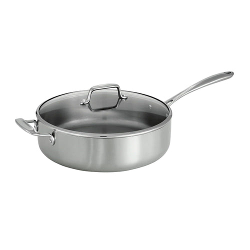 Tri-Ply Clad 6 Qt Covered Stainless Steel Deep Saut¨¦ Pan EasyOptionXY LLC