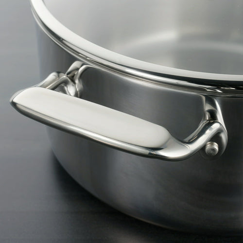 Tri-Ply Clad 6 Qt Covered Stainless Steel Deep Saut¨¦ Pan EasyOptionXY LLC