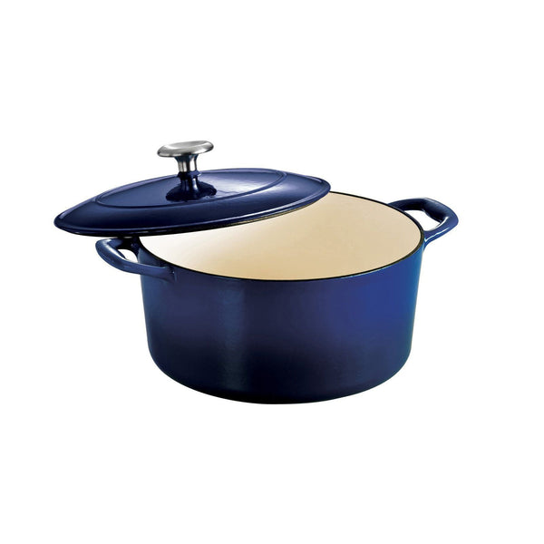 Tramontina Gourmet Enameled Cast Iron Covered Round Dutch Oven Gradated Cobalt EasyOptionXY LLC