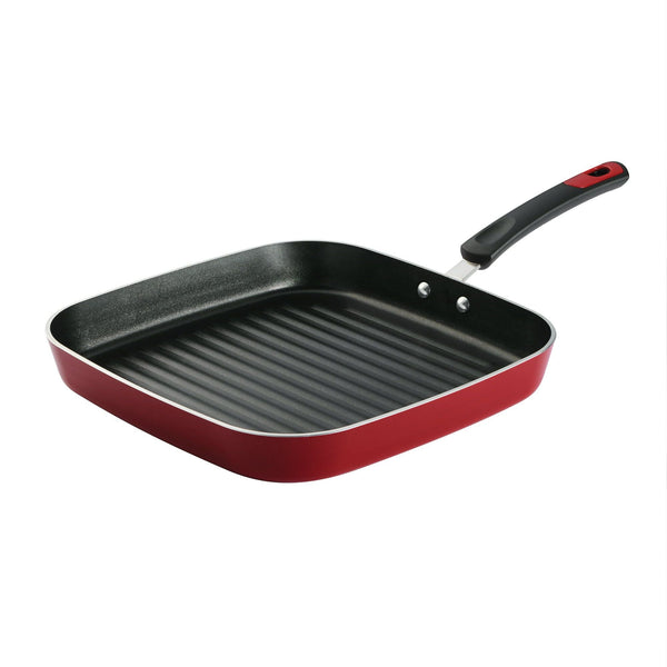 Tramontina EveryDay 11 in Aluminum Nonstick Square Grill Pan Red EasyOptionXY LLC