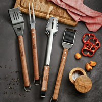 Tramontina Grill Brush Wood Handle Churrasco EasyOptionXY LLC