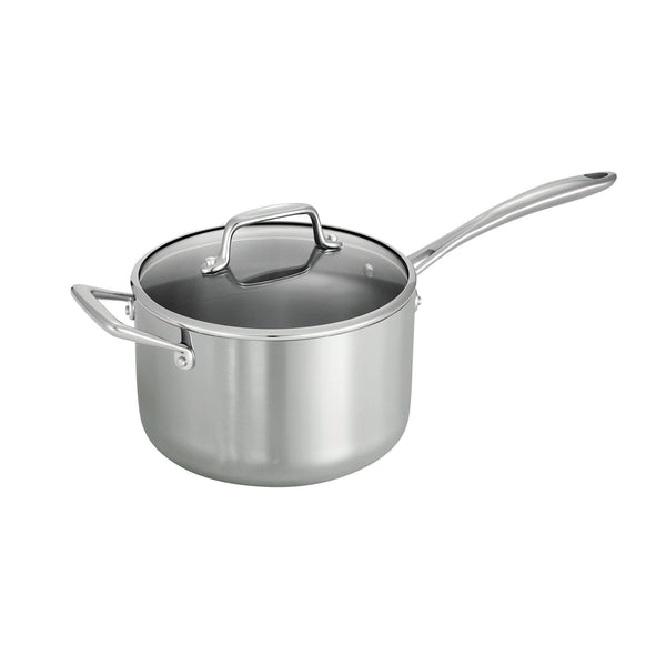 Tri-Ply Clad 4 Qt Covered Stainless Steel Sauce Pan EasyOptionXY LLC