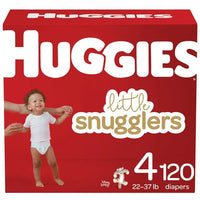 Huggies Little Snugglers Hypoallergenic and Latex-Free Diapers; Size 4; Count 120 EasyOptionXY LLC