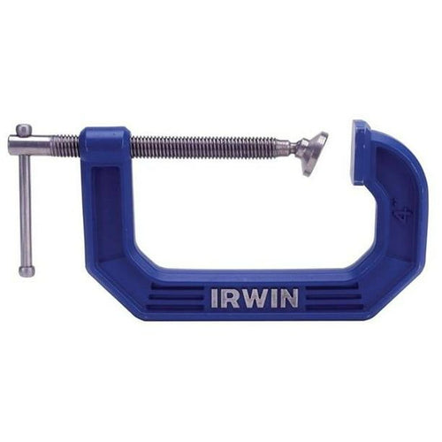 Irwin Quick-Grip 5 in. x 3-1/4 in. D Steel Adjustable C-Clamp 900 lb. capacity Blue 1 pc. EasyOptionXY LLC