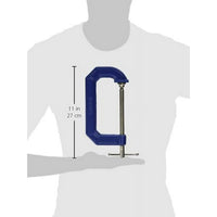 Irwin Quick-Grip 5 in. x 3-1/4 in. D Steel Adjustable C-Clamp 900 lb. capacity Blue 1 pc. EasyOptionXY LLC