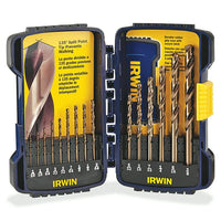 IRWIN 316015 - 15-Piece Cobalt HSS Straight Shank Fractional Drill Bit Pro Set EasyOptionXY LLC