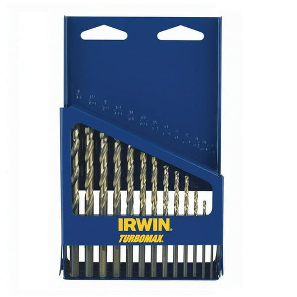 Irwin Hanson 73136 13-Piece High Speed Steel Drill Bit Set with Turbo Point Tip and Metal Index Case EasyOptionXY LLC