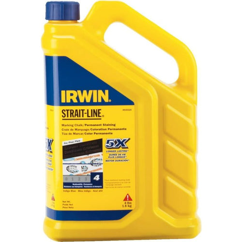 Irwin 586-4935524 4 lbs.- Permanent Staining Marking Chalk Indigo Blue EasyOptionXY LLC