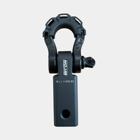 2'' Aluminum Hitch Receiver with Steel D-Shackle (LIFETIME WARRANTY) MOJAB OFFROAD