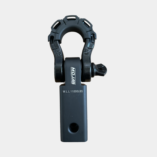 2'' Aluminum Hitch Receiver with Steel D-Shackle (LIFETIME WARRANTY) MOJAB OFFROAD