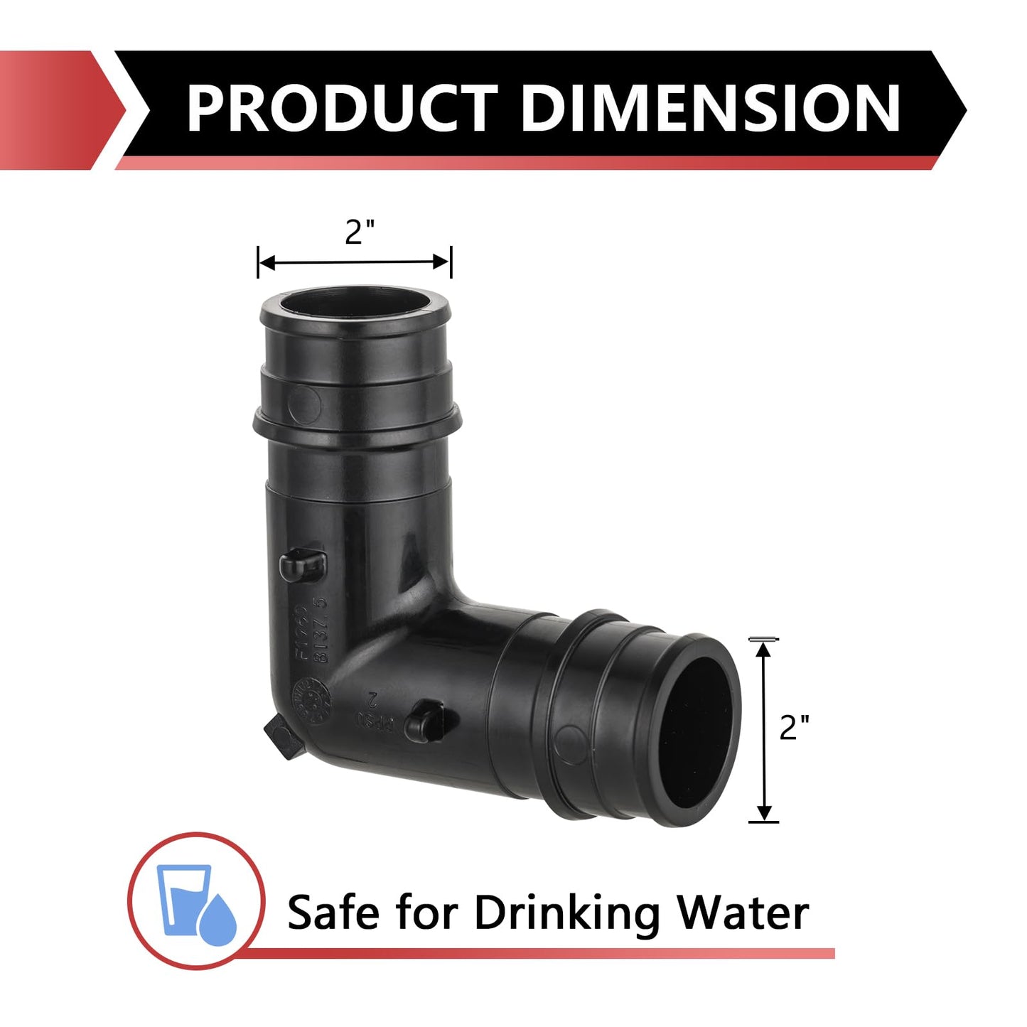 PEX A Expansion 2" x 2" PPSU Elbow