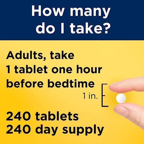 Nature Made Melatonin 3mg Tablets, 100% Drug Free Sleep Aid for Adults, 240 Tablets, 240 Day Supply EasyOptionXY LLC