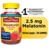 Nature Made Melatonin 2.5 mg Gummies, 100% Drug Free Sleep Aid for Adults, 130 Count EasyOptionXY LLC