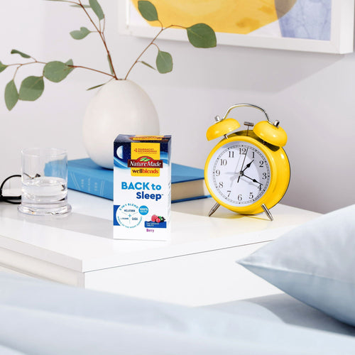 Nature Made Wellblends Back to Sleep Tablets, Melatonin 1 mg, L theanine, GABA, 40 Count EasyOptionXY LLC