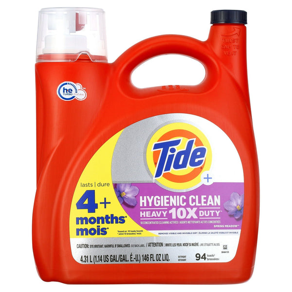 Tide Hygienic Clean Liquid Laundry Detergent, Spring Meadow, 94 Loads, 146 oz EasyOptionXY LLC