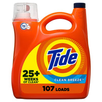 Tide Liquid Laundry Detergent, Clean Breeze, 100 Loads, 146 oz EasyOptionXY LLC