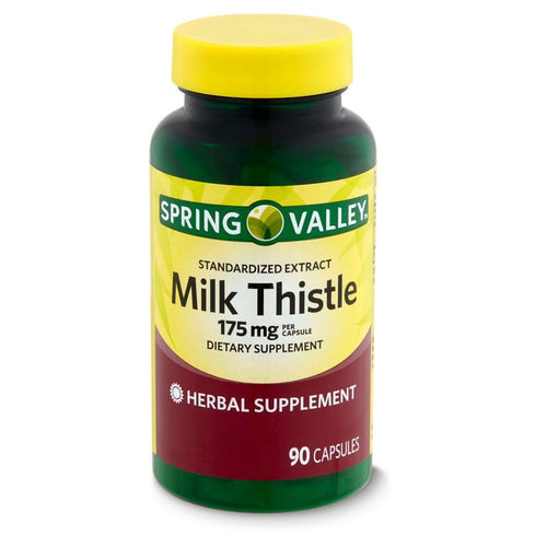 Spring Valley Standardized Extract Milk Thistle Dietary Supplement Capsules, 175 mg, 90 Count EasyOptionXY LLC