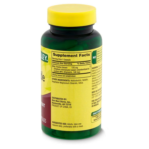 Spring Valley Standardized Extract Milk Thistle Dietary Supplement Capsules, 175 mg, 90 Count EasyOptionXY LLC