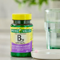 Spring Valley Timed-Release Vitamin B12 Tablets, 1,000 mcg, 60 Count EasyOptionXY LLC