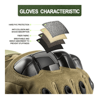 Tactical Military Airsoft Gloves for Outdoor Sports, Paintball, and Motorcycling with Touchscreen Fingertip Capability Jupiter Gear