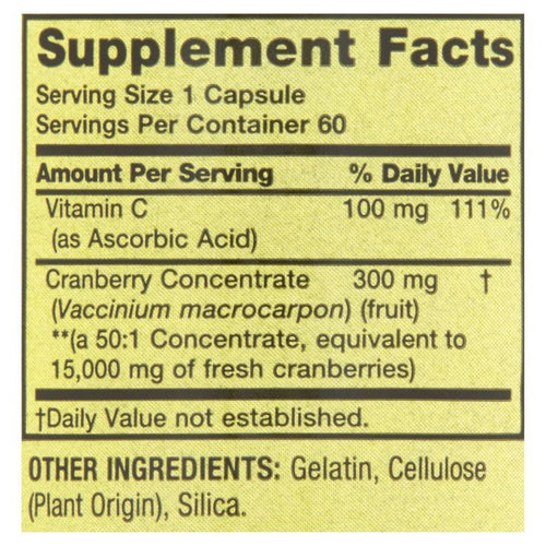 Spring Valley Extra Strength Cranberry Dietary Supplement Capsules, 15,000mg Equivalent, 60 Count EasyOptionXY LLC