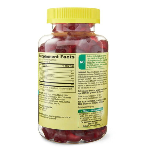 Spring Valley Zero Sugar Melatonin Sleep Support Dietary Supplement Gummies, 5 mg, 120 Count EasyOptionXY LLC