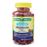 Spring Valley Zero Sugar Melatonin Sleep Support Dietary Supplement Gummies, 5 mg, 120 Count EasyOptionXY LLC