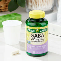 Spring Valley GABA Amino Acid Supplement, 750 mg, Unflavored, 100 Count EasyOptionXY LLC