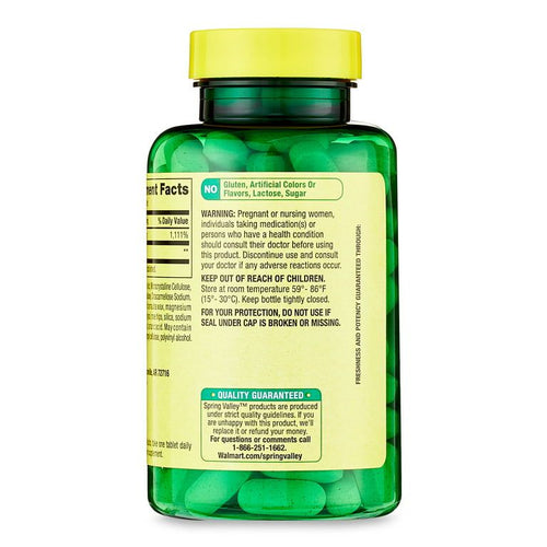 Spring Valley Vitamin §³ with Rose Hips Tablets Dietary Supplement, 1,000 mg, 100 Count EasyOptionXY LLC