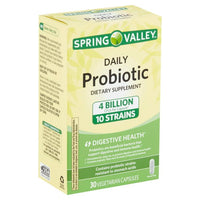 Spring Valley Daily Probiotic Dietary Supplement Vegetarian Capsules for Digestive Health, 30 Count EasyOptionXY LLC