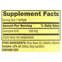 Spring Valley Rapid-Release CoQ10 Heart Health Dietary Supplement Softgels, 100 mg, 60 Count EasyOptionXY LLC