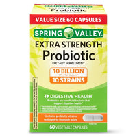 Spring Valley Extra Strength Probiotic Vegetable Capsules, 60 Count EasyOptionXY LLC