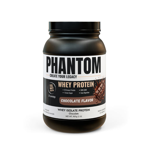 Phantom Whey Isolate Protein Supplement (907g, 2lb)