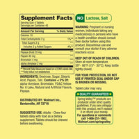 Spring Valley Papaya Enzyme Complex Chewable Tablets Dietary Supplement, 180 Count EasyOptionXY LLC