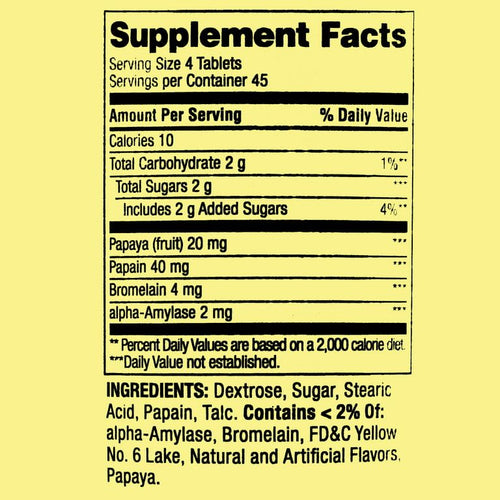 Spring Valley Papaya Enzyme Complex Chewable Tablets Dietary Supplement, 180 Count EasyOptionXY LLC