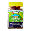 Spring Valley Zero Sugar Kids Melatonin Sleep Support Dietary Supplement Gummies, Blackberry and Raspberry, 1 mg, 60 Count EasyOptionXY LLC