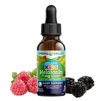 Spring Valley Kid's Melatonin Liquid Dietary Supplement, 1 fl oz, 1mg, Berry Flavor EasyOptionXY LLC