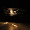 AlphaRex 14-20 Toyota 4Runner MK II PRO-Series Halogen Projector Headlights Alpha-Black OffRoadUSA.com