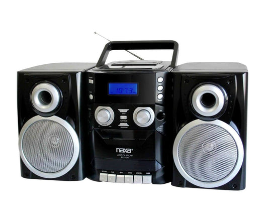 Portable CD Player with AM/FM Stereo Radio Cassette Player/Recorder Jupiter Gear