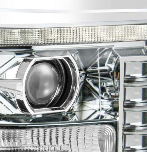 AlphaRex 11-16 Ford Super Duty PRO-Series Halogen Projector Headlights Chrome OffRoadUSA.com