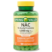Spring Valley NAC Vegetarian Capsules Dietary Supplement, 1000mg, 100 Count EasyOptionXY LLC