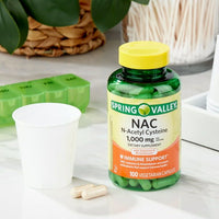 Spring Valley NAC Vegetarian Capsules Dietary Supplement, 1000mg, 100 Count EasyOptionXY LLC