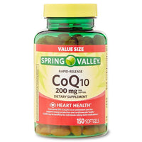 Spring Valley Rapid Release CoQ10 Softgels, 200mg, 150 Count EasyOptionXY LLC