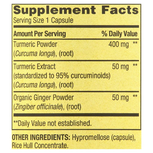 Spring Valley Turmeric Curcumin with Ginger Powder General Wellness Dietary Supplement Vegetarian Capsules, 500 mg, 250 Count EasyOptionXY LLC