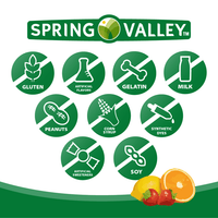 Spring Valley Digestive Health Fiber Supplement Gummies, Orange Lemon Strawberry, 150 Count EasyOptionXY LLC