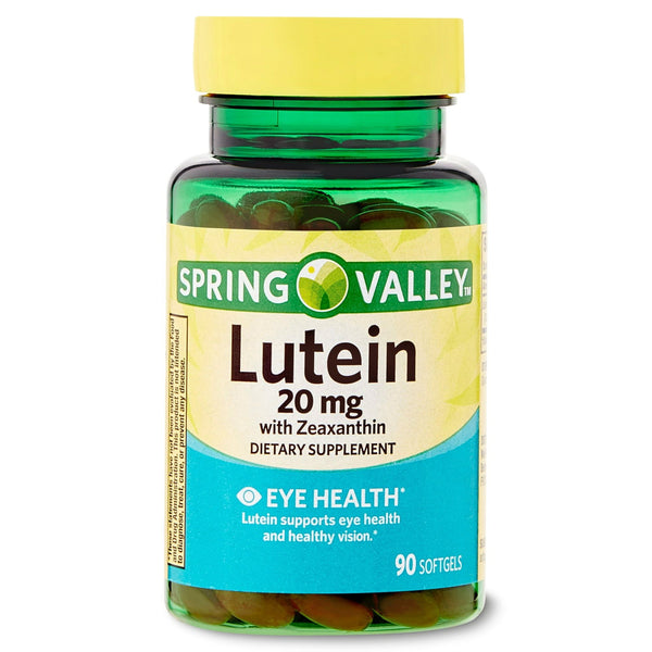Spring Valley Lutein with Zeaxnthin Dietary Supplements, 20 mg, 90 Count EasyOptionXY LLC
