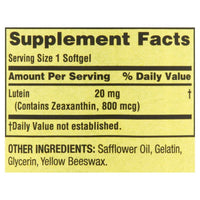 Spring Valley Lutein with Zeaxnthin Dietary Supplements, 20 mg, 90 Count EasyOptionXY LLC