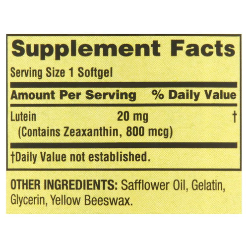 Spring Valley Lutein with Zeaxanthin Dietary Supplement, 20 mg, 30 Count EasyOptionXY LLC