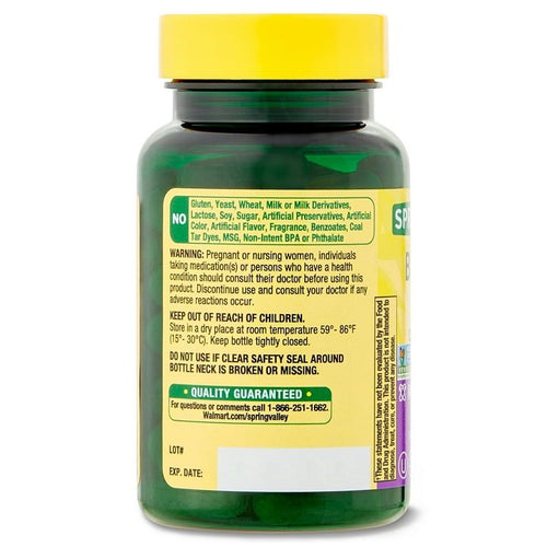 Spring Valley Blood Sugar Support Dietary Supplement Vegetarian Capsules, 30 Count EasyOptionXY LLC